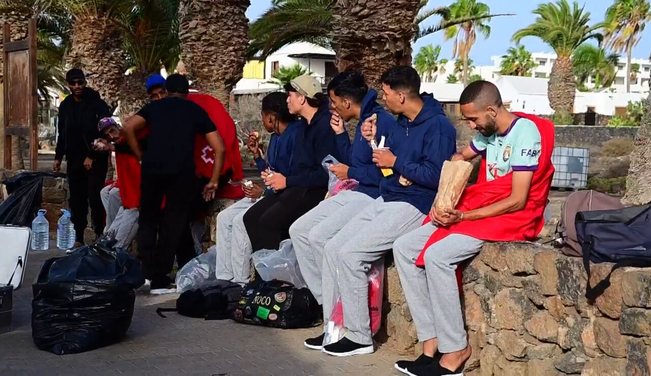 Inmigrantes que llegan a Canarias