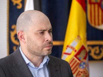 El delegado del Gobierno en Ceuta, Miguel &Aacute;ngel P&eacute;rez Triano, en la Delegaci&oacute;n del Gobierno de Ceuta