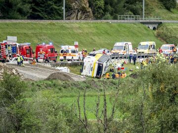 Accidente de autob&uacute;s en Suiza