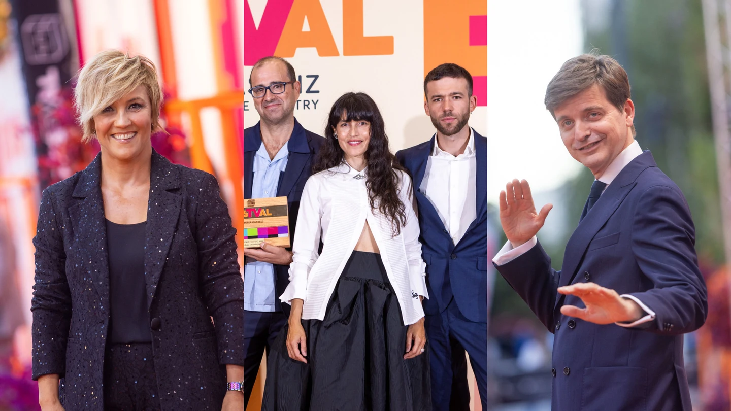 Cristina Pardo, Paco Cabezas, Nerea Barros e Ignacio Montes y Marc Giró en el FesTVal 2026 Cristina Pardo, Paco Cabezas, Nerea Barros e Ignacio Montes y Marc Giró en el FesTVal 2026