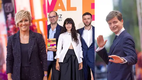 Cristina Pardo, Paco Cabezas, Nerea Barros e Ignacio Montes y Marc Giró en el FesTVal 2026 Cristina Pardo, Paco Cabezas, Nerea Barros e Ignacio Montes y Marc Giró en el FesTVal 2026