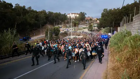 Así ha sido el traslado de migrantes Así ha sido el traslado de migrantes