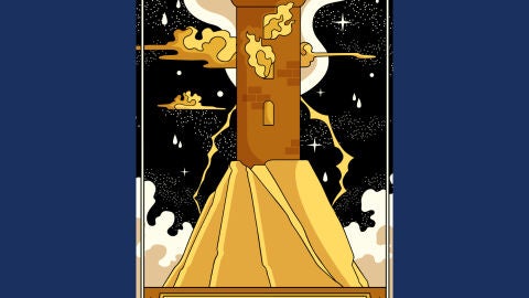 La carta del tarot de la Torre