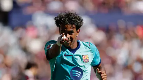 Lamine Yamal en el partido contra el Levante Lamine Yamal en el partido contra el Levante