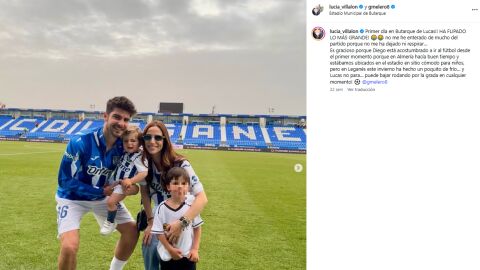 Gonzalo Melero, Lucía Villalón y sus hijos