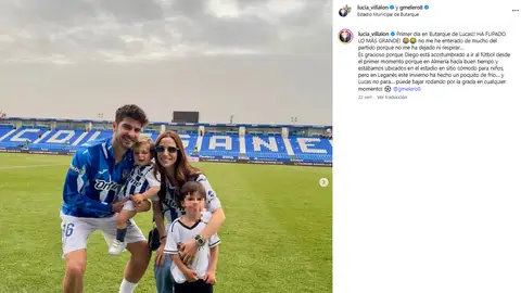 Gonzalo Melero, Lucía Villalón y sus hijos Gonzalo Melero, Lucía Villalón y sus hijos