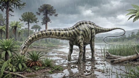 Identifican en Teruel el primer 'Diplodocus' que vivi&oacute; en el continente europeo