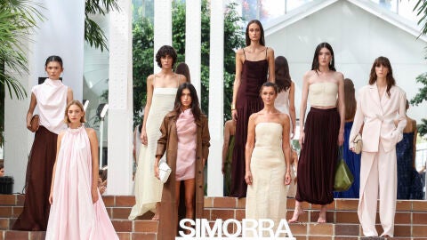 Blanca Romero y Lucía Rivera en el desfile de Simorra de la MBFWM