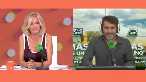 Rafa Latorre conecta desde Más de Uno con Susanna Griso. Rafa Latorre conecta desde Más de Uno con Susanna Griso.