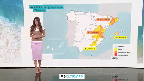Mercedes Martín y la previsión del miércoles 16 de septiembre Mercedes Martín y la previsión del miércoles 16 de septiembre