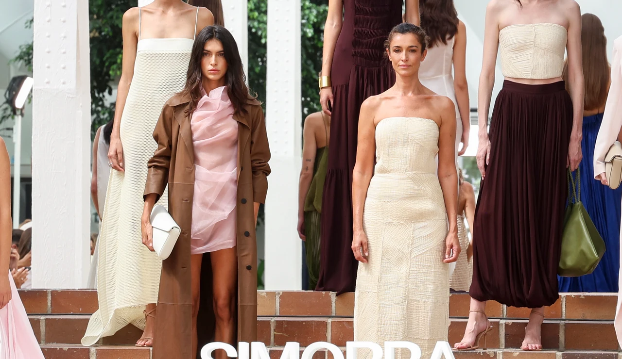 Blanca Romero y Lucía Rivera en el desfile de Simorra de la MBFWM