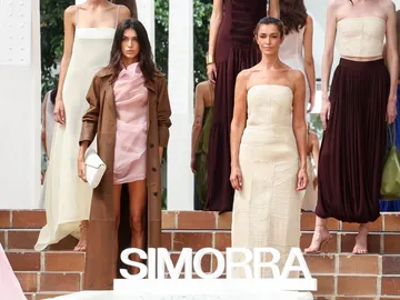 Blanca Romero y Lucía Rivera en el desfile de Simorra de la MBFWM Blanca Romero y Lucía Rivera en el desfile de Simorra de la MBFWM