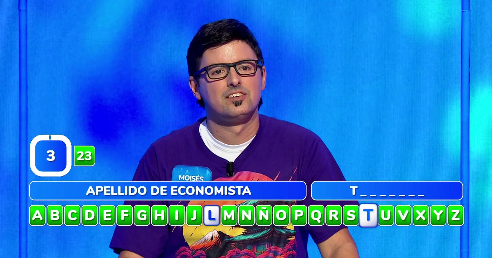 llega a 23 aciertos, desarbola a David… ¡y va a por el bote de Pasapalabra!