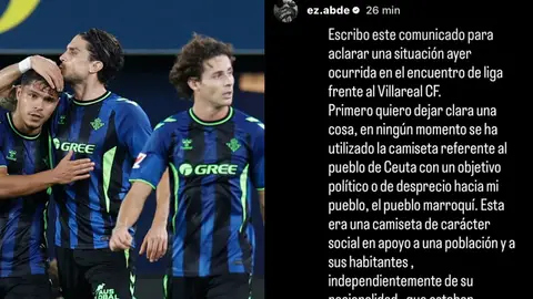 El comunicado de Ez Abde en su cuenta de Instagram El comunicado de Ez Abde en su cuenta de Instagram
