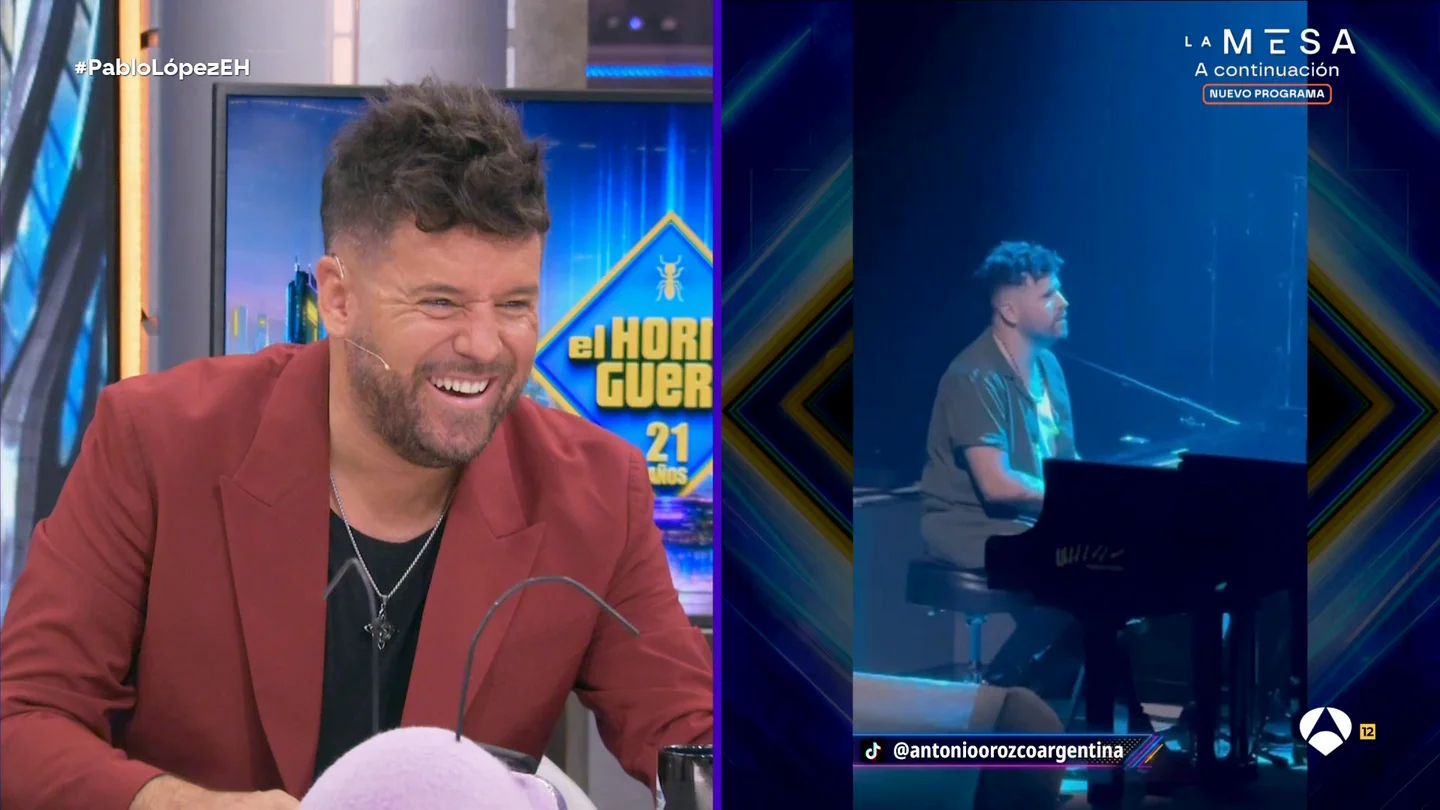 La emotiva sorpresa de Antonio Orozco a Pablo López: "Es hermoso" La emotiva sorpresa de Antonio Orozco a Pablo López: "Es hermoso"