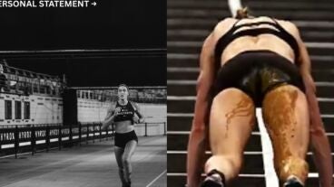  Joanna Wietrzyk en una imagen de su IG y otra fotograf&iacute;a de su competici&oacute;n en Pek&iacute;n