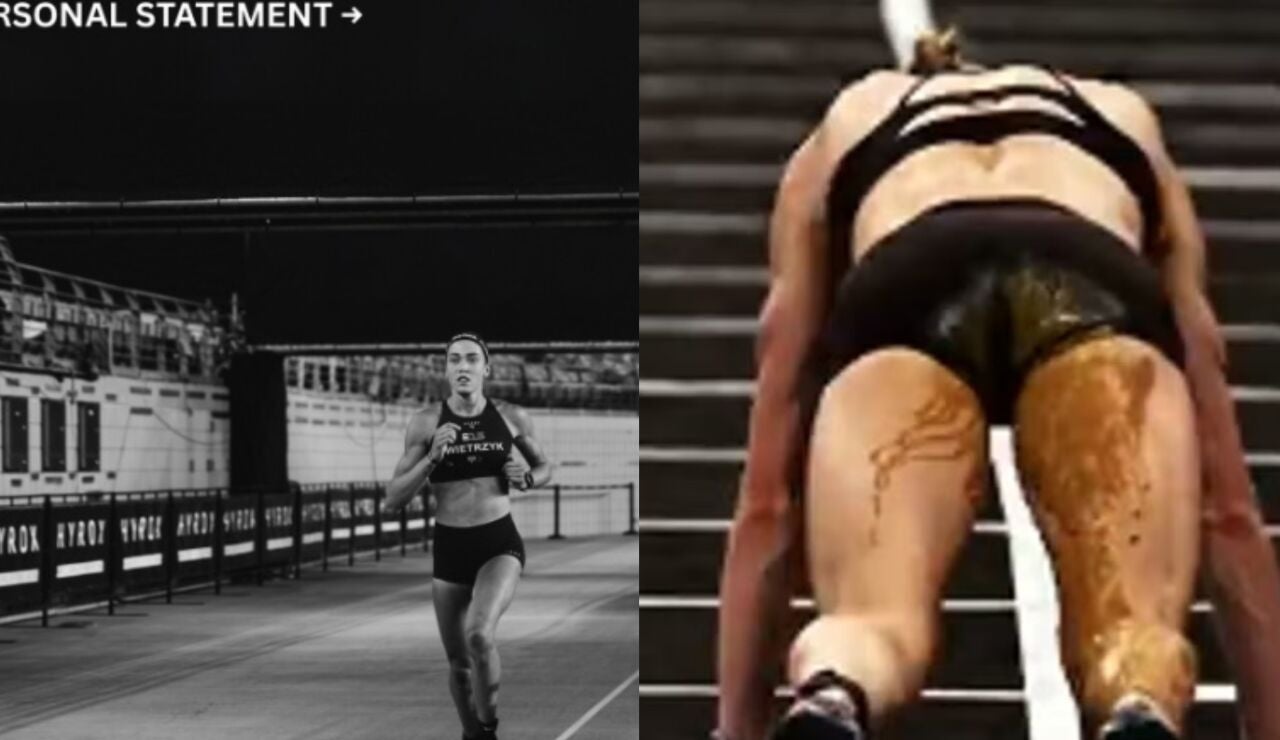  Joanna Wietrzyk en una imagen de su IG y otra fotograf&iacute;a de su competici&oacute;n en Pek&iacute;n