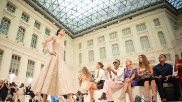 Imagen del desfile de Hannibal Laguna en la MBFW 2026