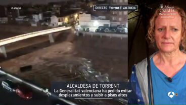 La alcaldesa de Torrent, sobre el caos por las lluvias: "Se ha desplomado el techo de un supermercado"