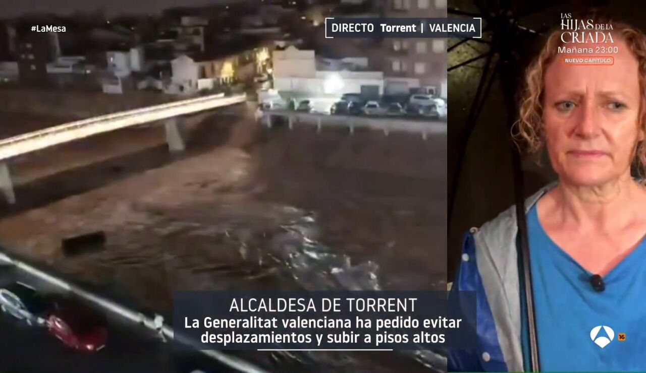 La alcaldesa de Torrent, sobre el caos por las lluvias: "Se ha desplomado el techo de un supermercado"