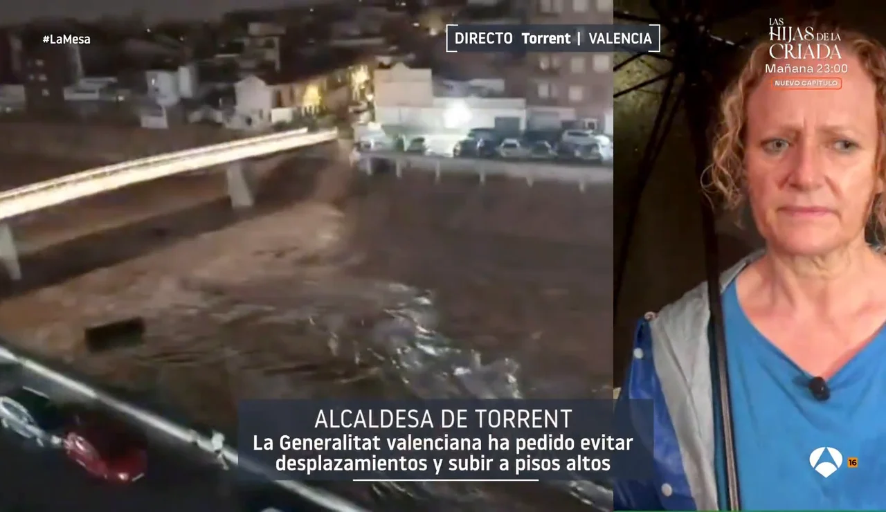 La alcaldesa de Torrent, sobre el caos por las lluvias: "Se ha desplomado el techo de un supermercado"