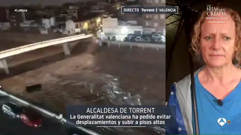 La alcaldesa de Torrent, sobre el caos por las lluvias: "Se ha desplomado el techo de un supermercado" La alcaldesa de Torrent, sobre el caos por las lluvias: "Se ha desplomado el techo de un supermercado"