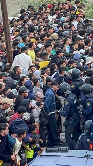 Tensión en el traslado de migrantes