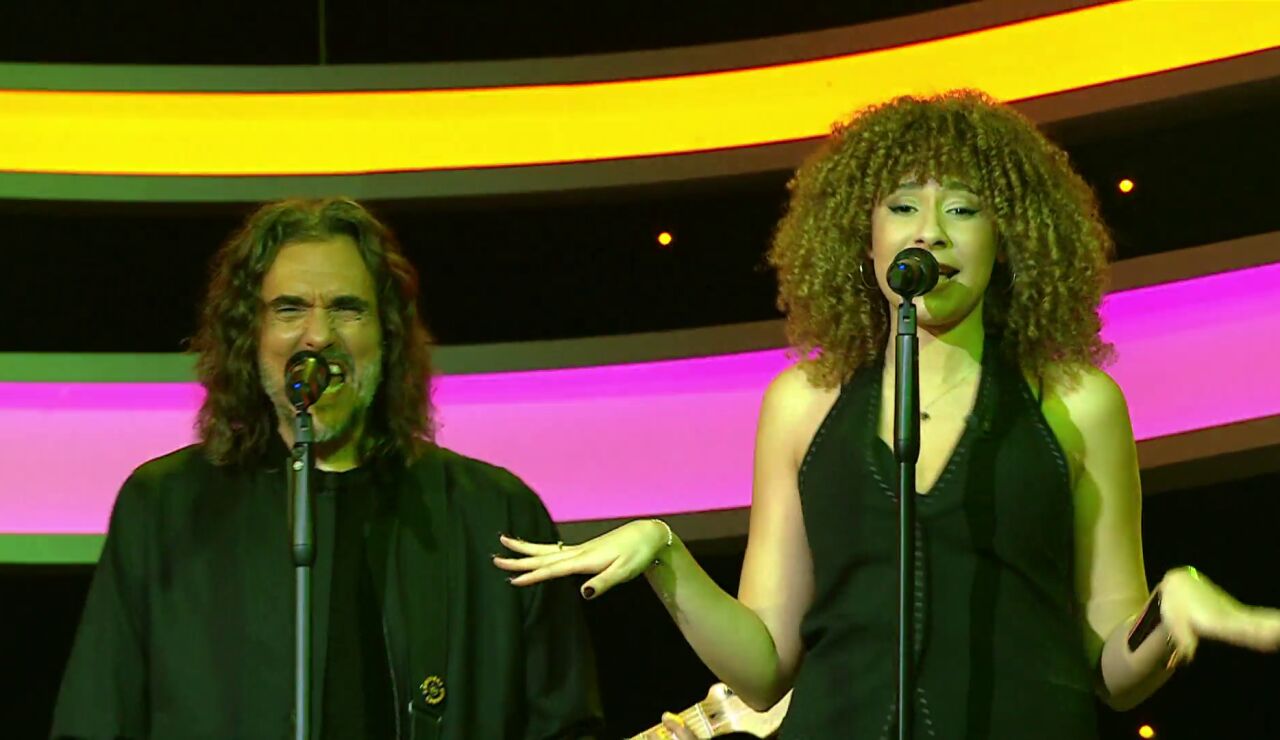 Joaqu&iacute;n Padrilla y Tayra en La ruleta de la suerte noche