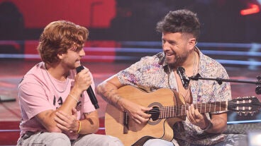 Izan y Pablo L&oacute;pez en La Voz