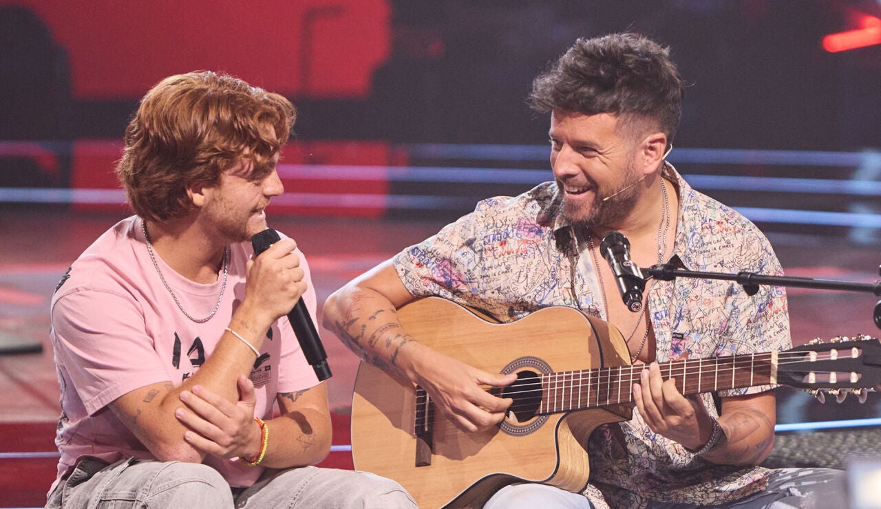 Izan y Pablo L&oacute;pez en La Voz