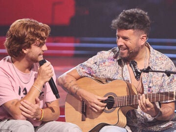 Izan y Pablo L&oacute;pez en La Voz