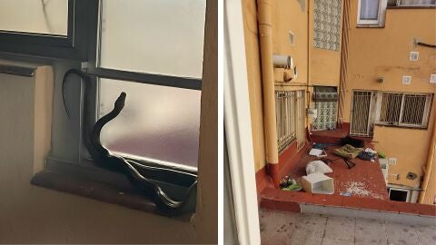 Imagen del narcopiso en Barcelona
