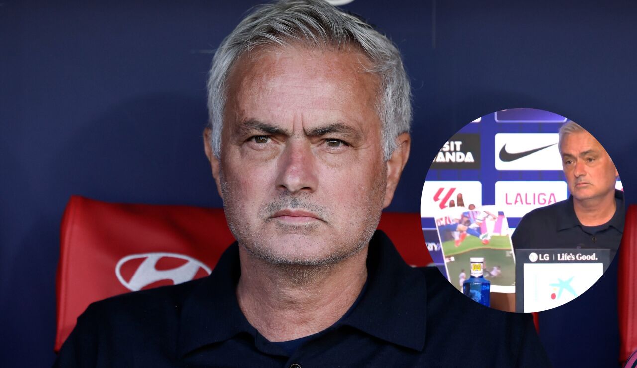 Mourinho durante el partido ante el Atl&eacute;tico