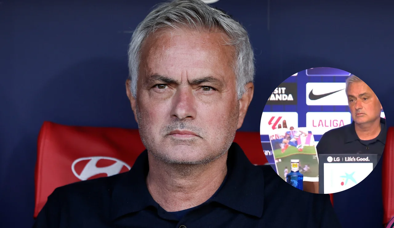Mourinho durante el partido ante el Atlético