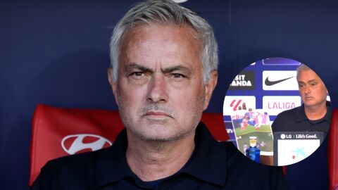 Mourinho durante el partido ante el Atl&eacute;tico
