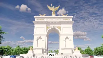 Trump anuncia que el arco del triunfo que construirá en Washington será un complejo militar de alto nivel Trump anuncia que el arco del triunfo que construirá en Washington será un complejo militar de alto nivel