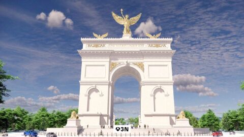 Trump anuncia que el arco del triunfo que construir&aacute; en Washington ser&aacute; un complejo militar de alto nivel