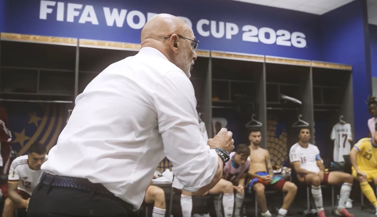 Luis de la Fuente, en la charla previa a la final del Mundial ante Argentina