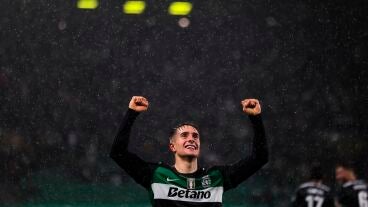 El jugador del Sporting CP Ivan Fresneda 