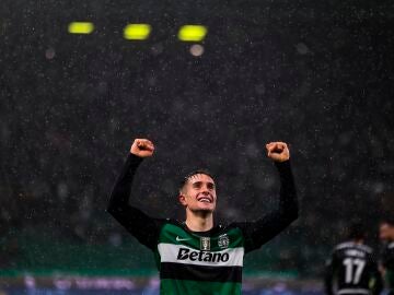 El jugador del Sporting CP Ivan Fresneda 