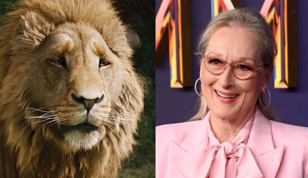 Meryl Streep como Aslan en Las cr&oacute;nicas de Narnia