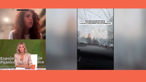 V&iacute;ctima de una agresi&oacute;n dentro del coche por parte de grupos de manifestantes ceut&iacute;s
