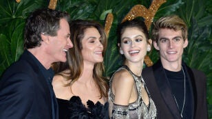 Cindy Crawford y Rande Gerber, con sus hijos Preysler y Kaia