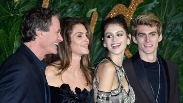 Cindy Crawford y Rande Gerber, con sus hijos Preysler y Kaia