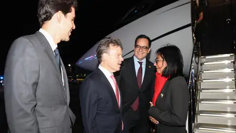 Delcy Rodríguez a su llegada este lunes a Nueva York Delcy Rodríguez a su llegada este lunes a Nueva York