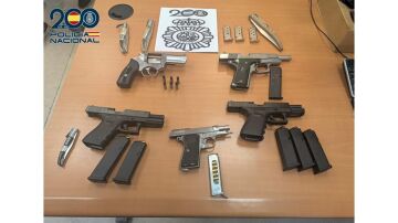 Imagen de las armas incautadas