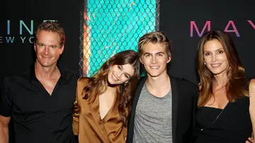Cindy Crawford, Rande Gerber y sus hijos Presley y Kaia Gerber Cindy Crawford, Rande Gerber y sus hijos Presley y Kaia Gerber