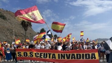 Imagen de archivo de una manifestaci&oacute;n en Ceuta