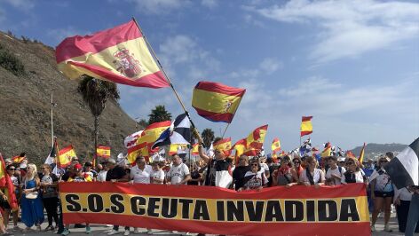Imagen de archivo de una manifestaci&oacute;n en Ceuta