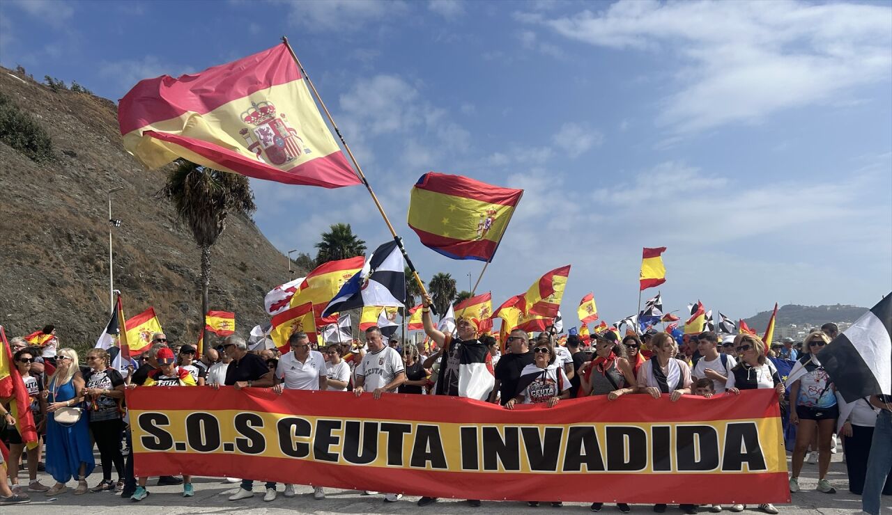 Imagen de archivo de una manifestaci&oacute;n en Ceuta
